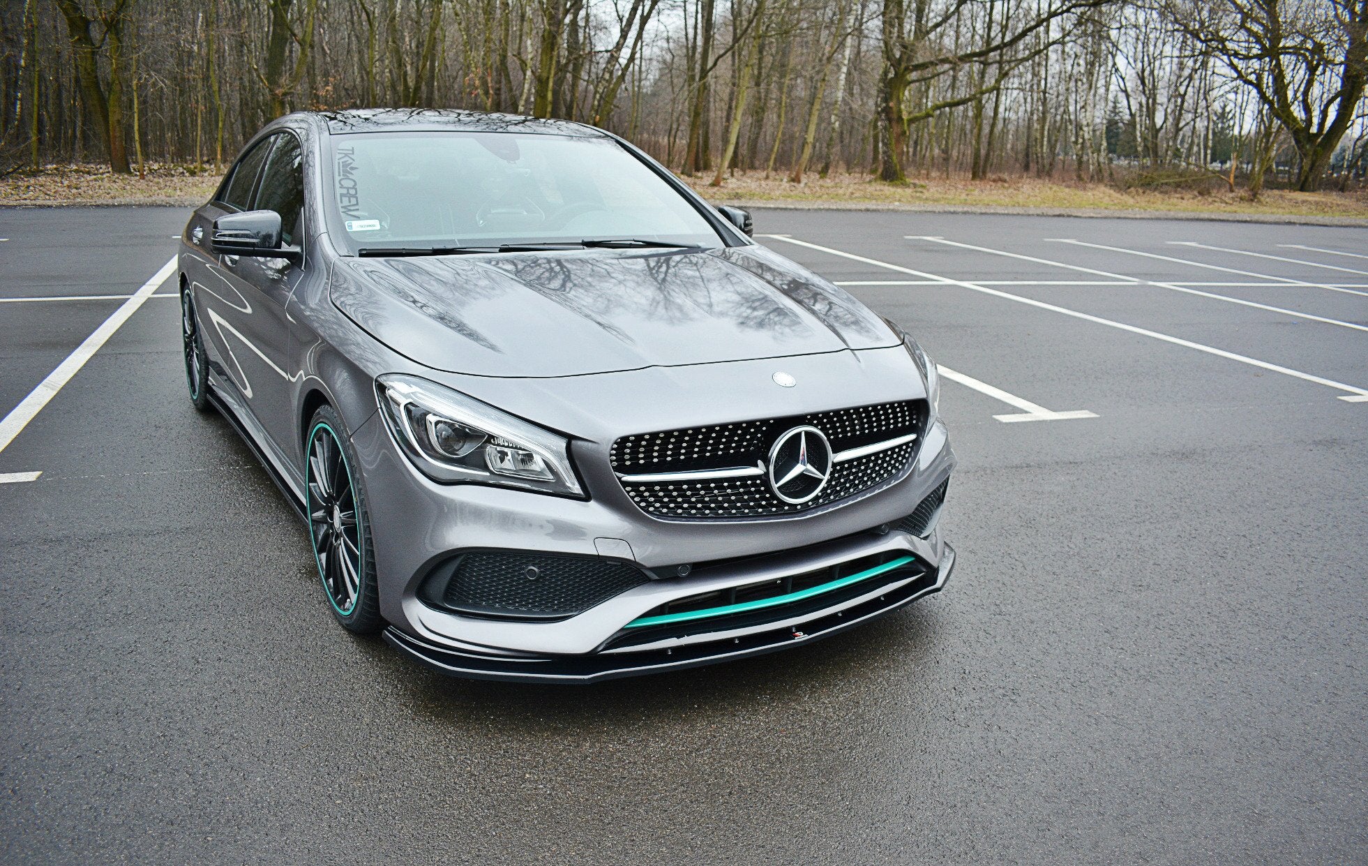 Front splitter v.1 mercedes-benz cla c117 amg-line facelift