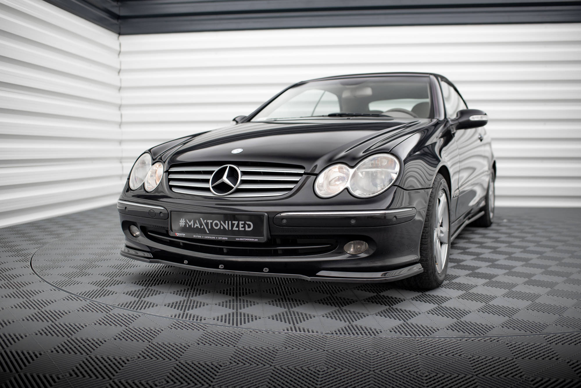 Front splitter v.1 mercedes clk w 209 for standard version