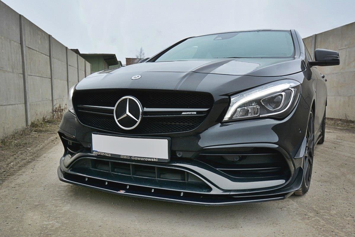 Front splitter v.1 mercedes cla a45 amg c117 facelift