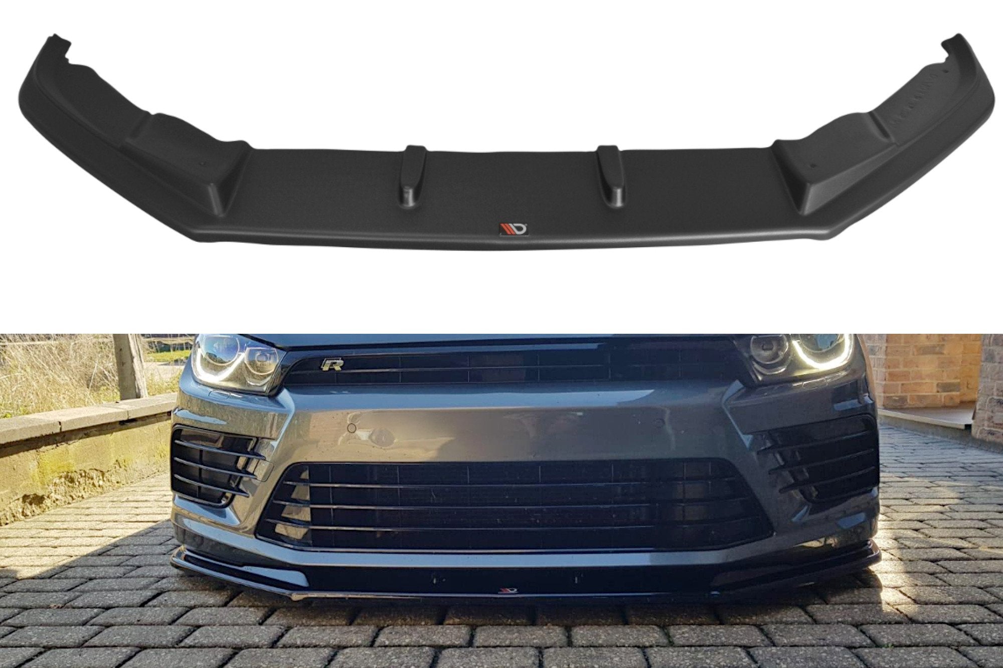 Front splitter v.1 volkswagen scirocco mk.3 r facelift
