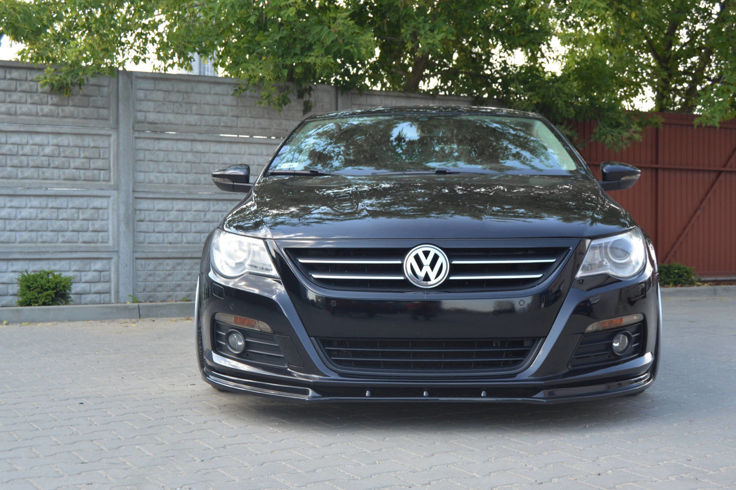 Front splitter v.1 vw passat cc preface model, standard bumper
