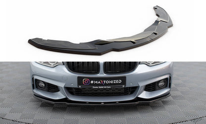 Front splitter v.1 for bmw 4 coupe / gran coupe / cabrio m-pack f32 / f36 / f33