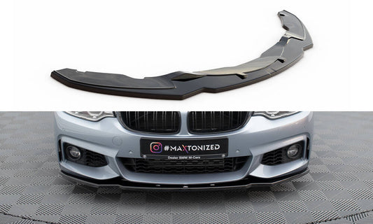 Front splitter v.1 for bmw 4 coupe / gran coupe / cabrio m-pack f32 / f36 / f33