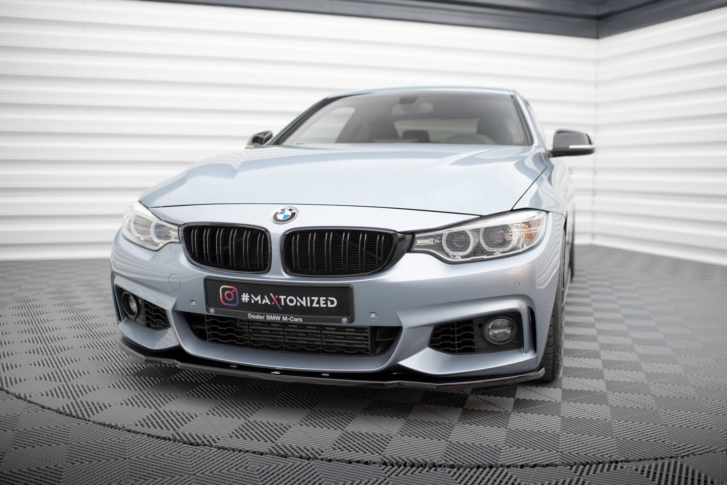 Front splitter v.1 for bmw 4 coupe / gran coupe / cabrio m-pack f32 / f36 / f33