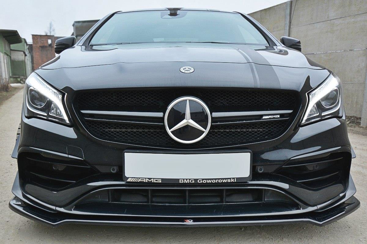 Front splitter v.2 mercedes cla a45 amg c117 facelift