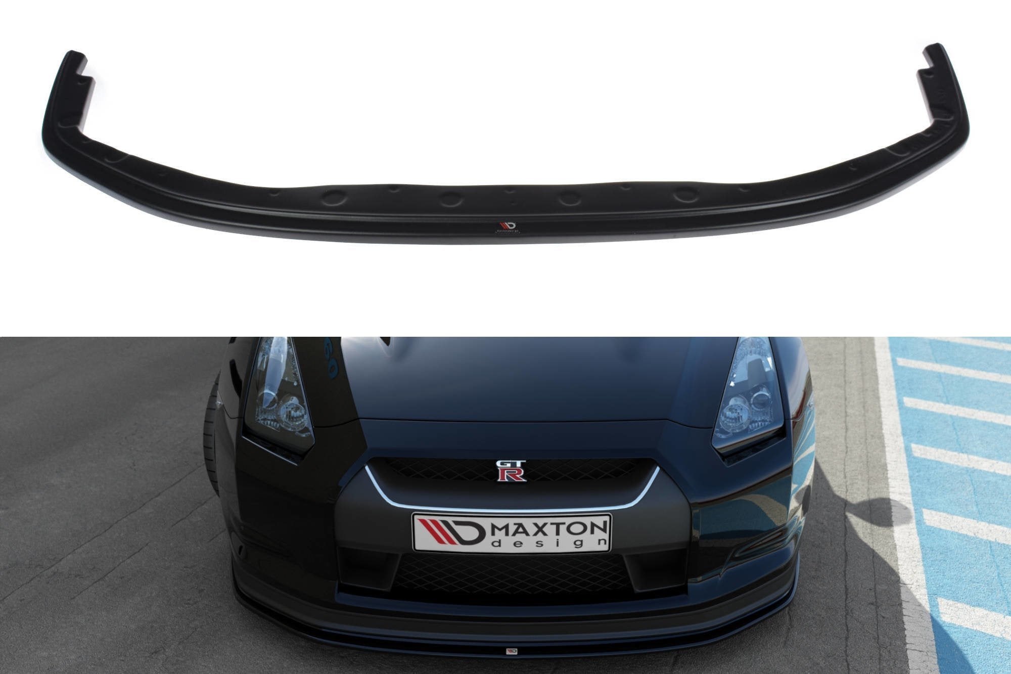 Front splitter v.2 nissan gt-r preface coupe (r35-series)