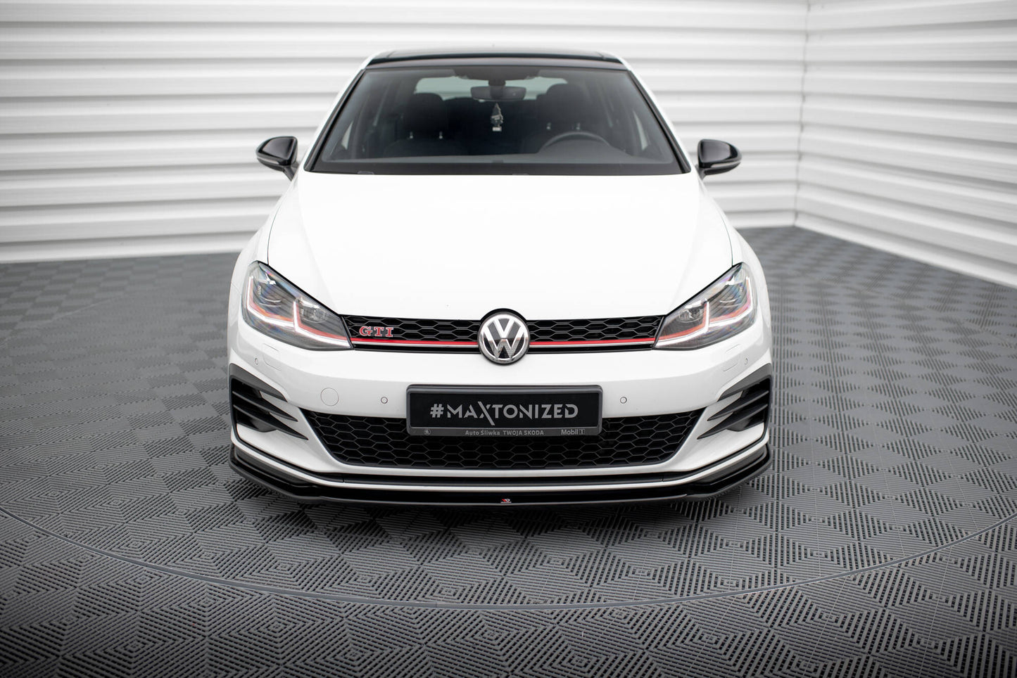 Front splitter v.2 vw golf vii gti facelift