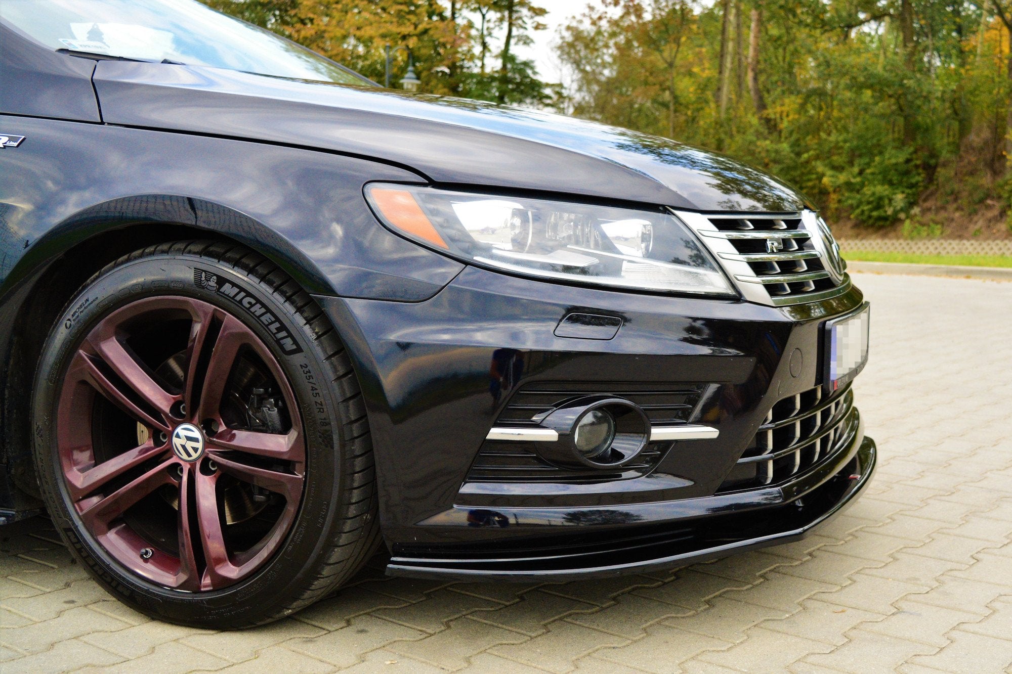 Front splitter volkswagen cc r-line