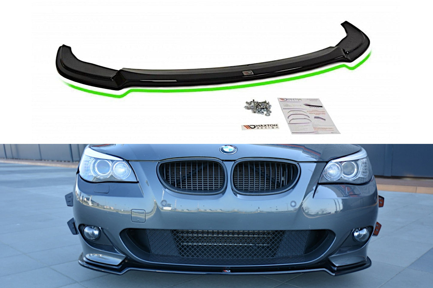 Front splitter for bmw 5 e60/61 m-pack