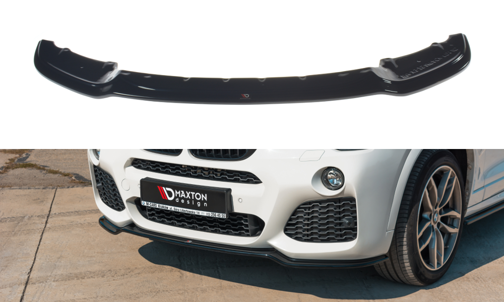 Front splitter for bmw x3 f25 m-pack facelift