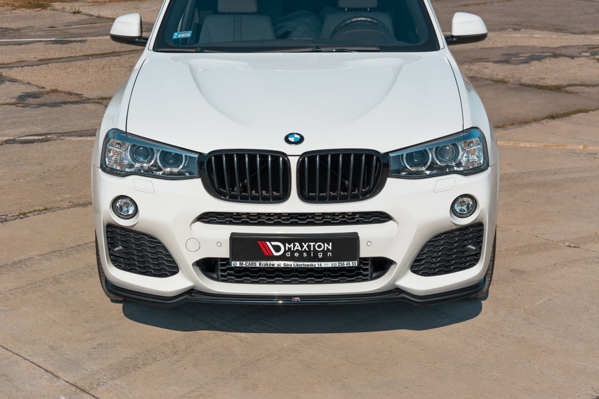 Front splitter for bmw x3 f25 m-pack facelift