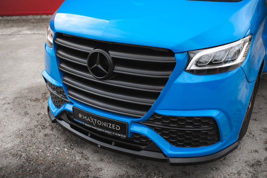 Front bumper + splitter mercedes-benz sprinter mk3