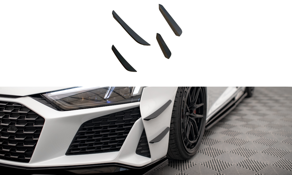 Front bumper wings (canards) audi r8 mk2 facelift