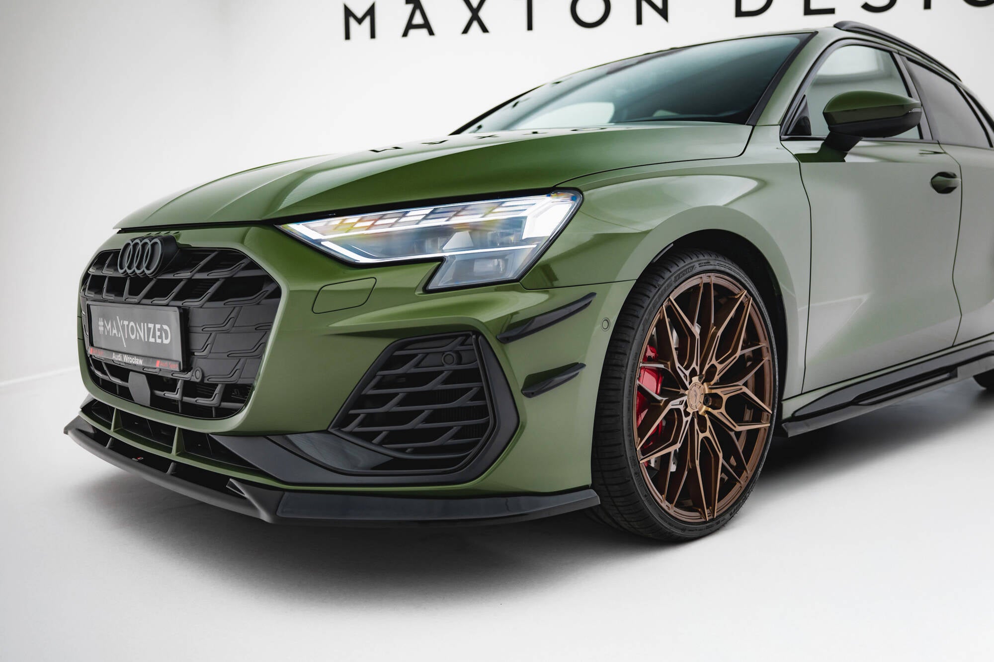 Front bumper wings (canards) audi s3 sportback / a3 s-line sportback  8y facelift