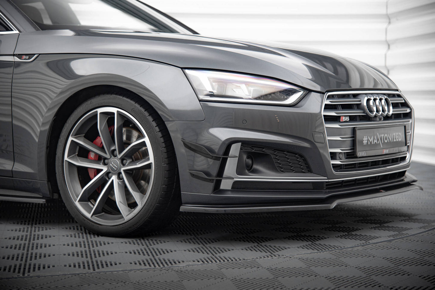 Front bumper wings (canards) audi s5 / a5 s-line coupe / sportback f5