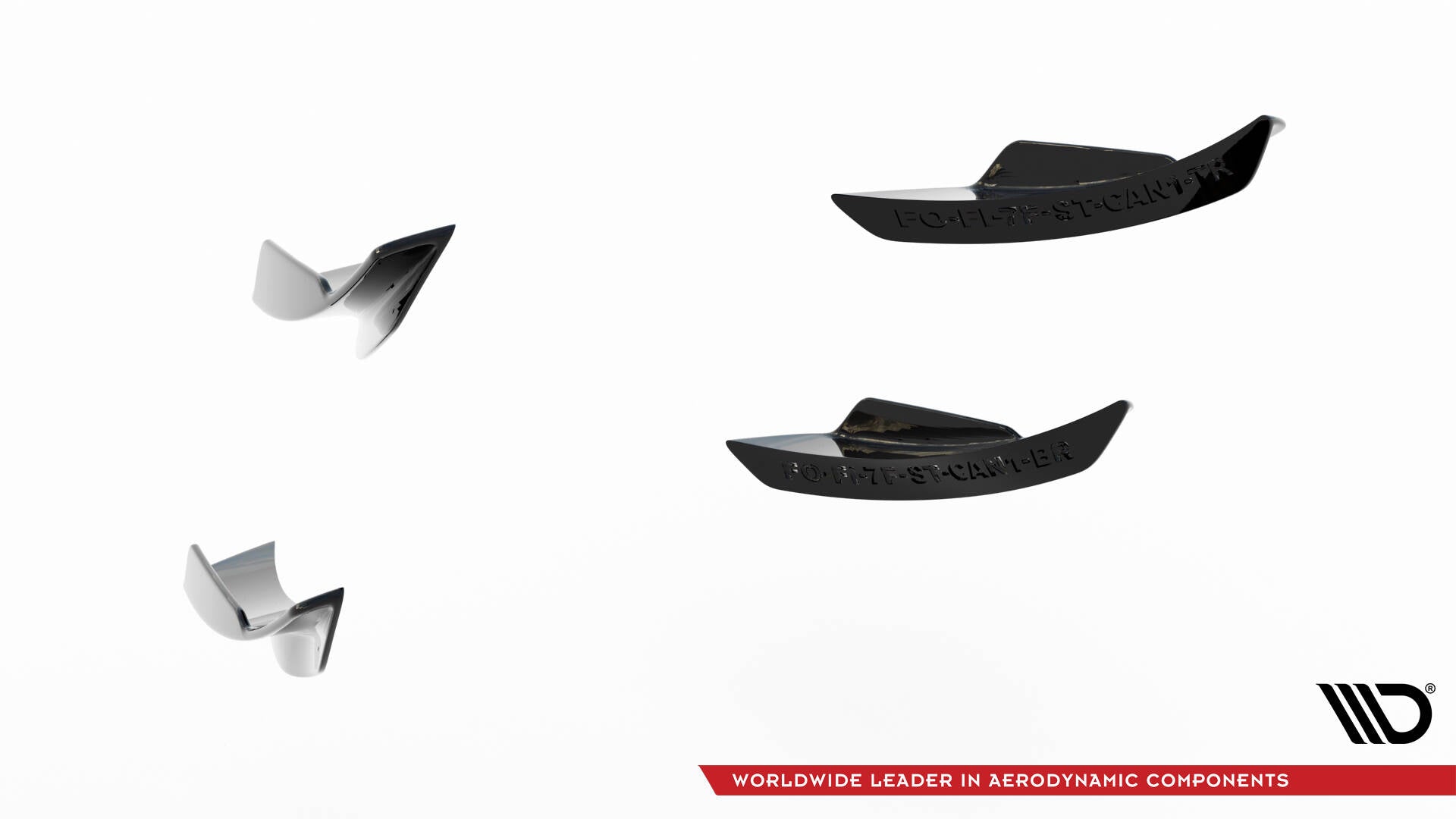 Front bumper wings (canards) ford fiesta 7 st facelift