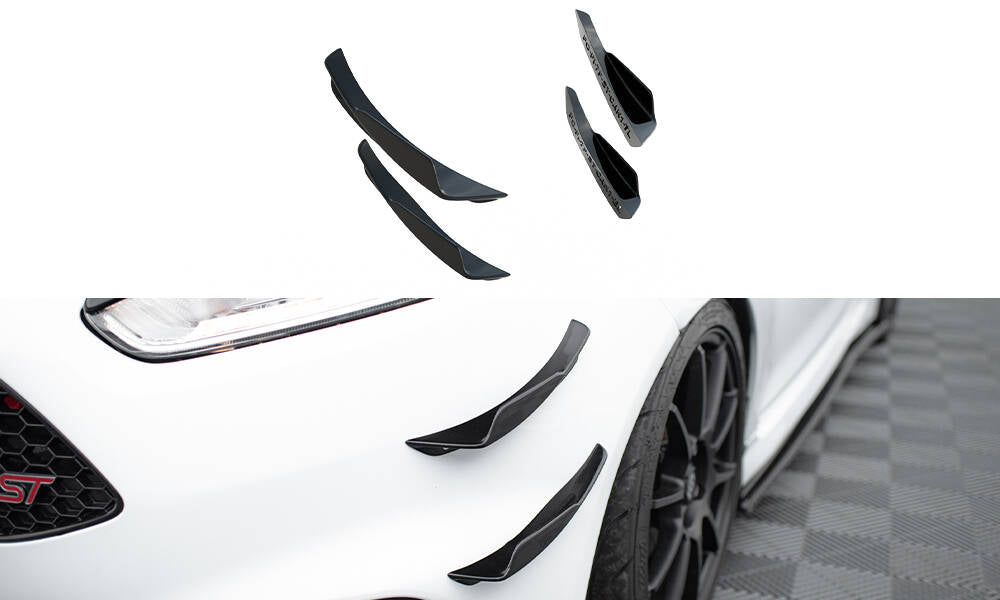 Front Bumper Wings (Canards) Ford Fiesta 7 pcs Facelift