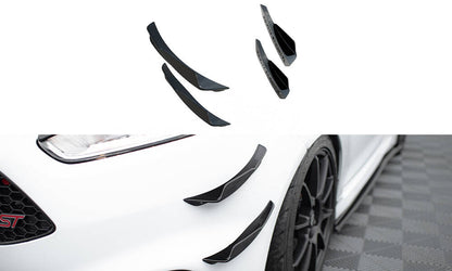 Front Bumper Wings (Canards) Ford Fiesta 7 pcs Facelift