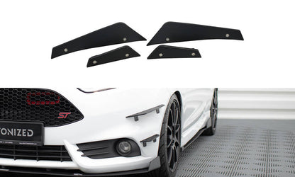 Front Bumper Wings (Canards) Ford Fiesta ST MK7 FL