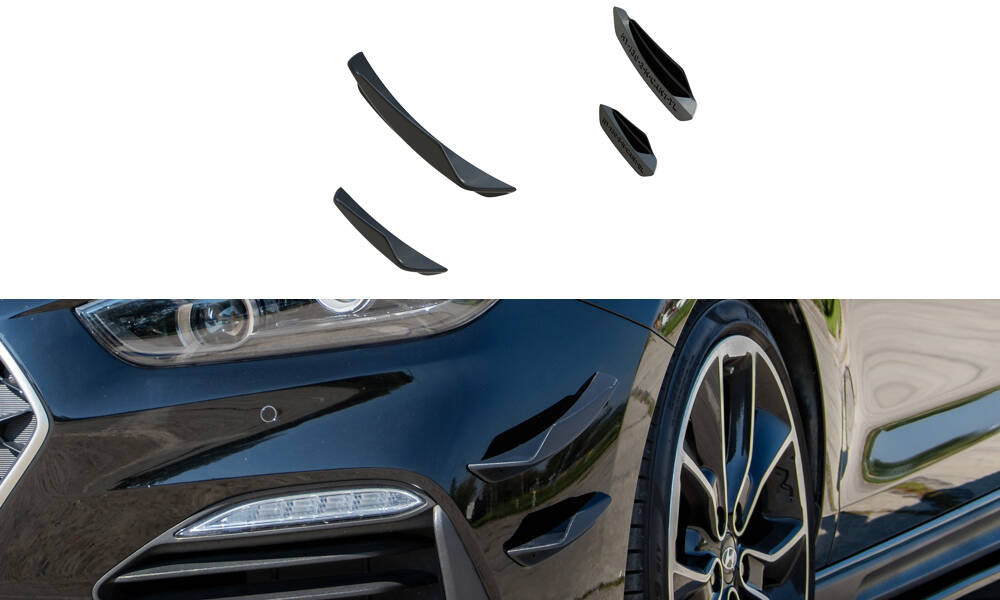 Front bumper wings (canards) hyundai i30 n mk3
