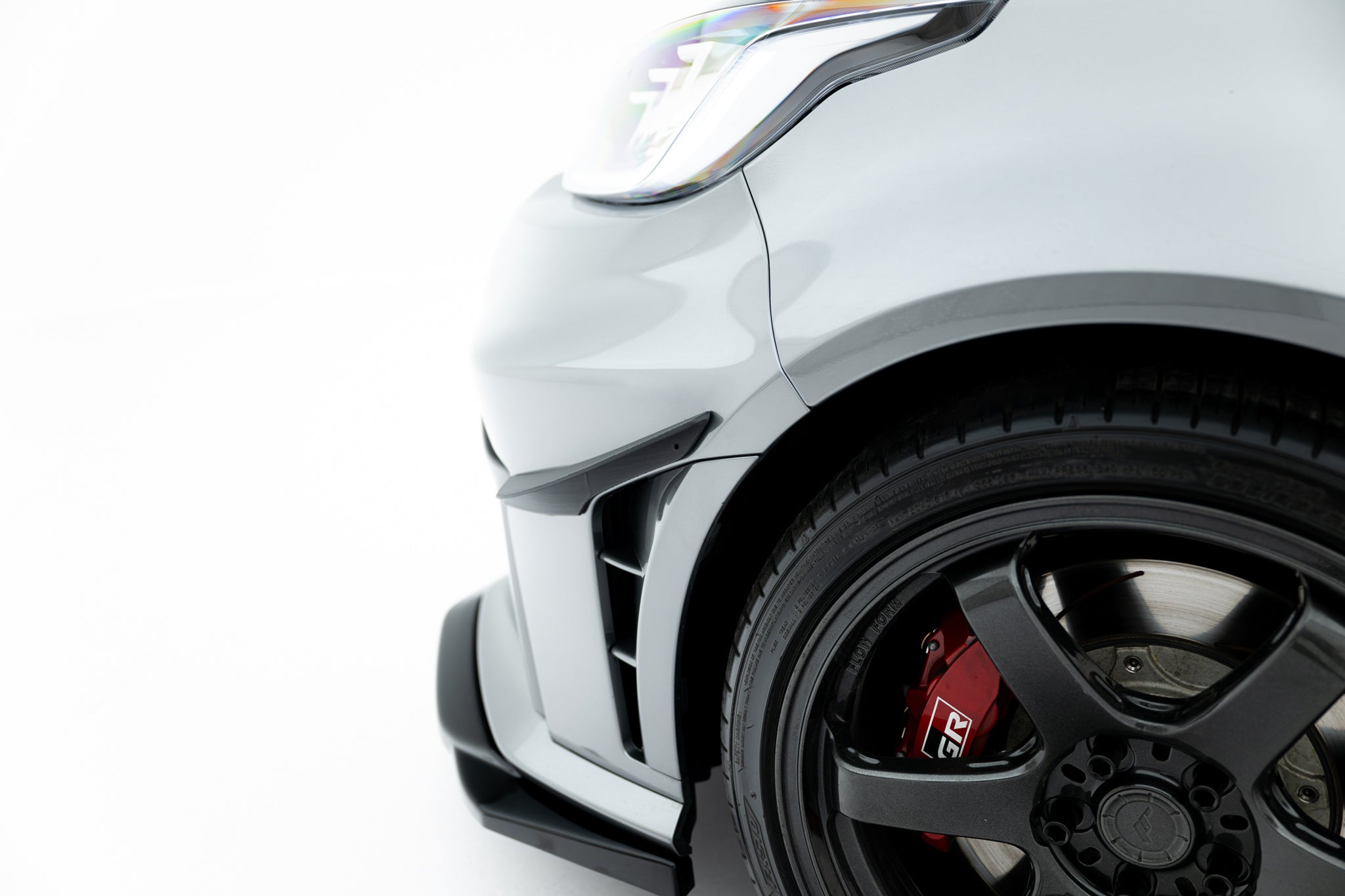 Frontfangervinger (canards) toyota gr yaris mk4 ansiktsløftning