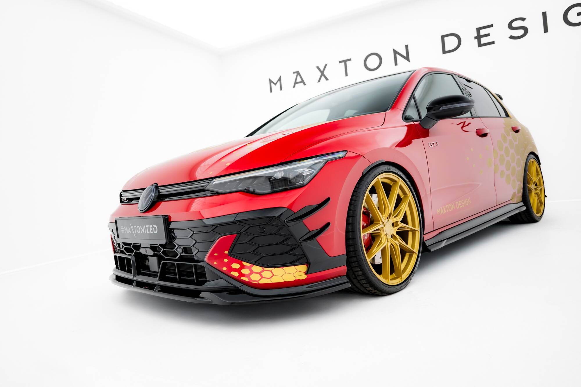 Front bumper wings (canards) volkswagen golf gti clubsport mk8 facelift