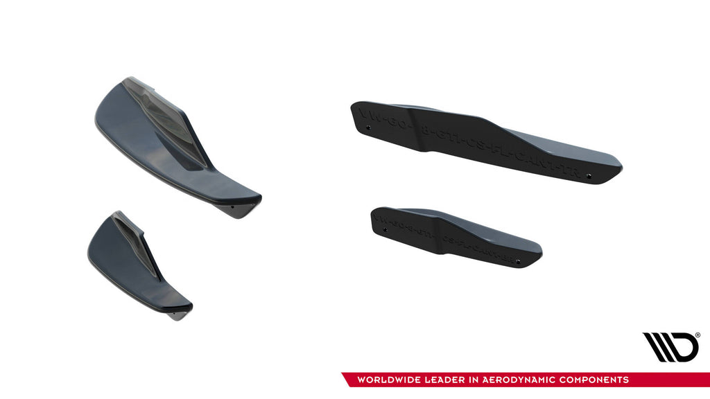 Front bumper wings (canards) volkswagen golf gti clubsport mk8 facelift