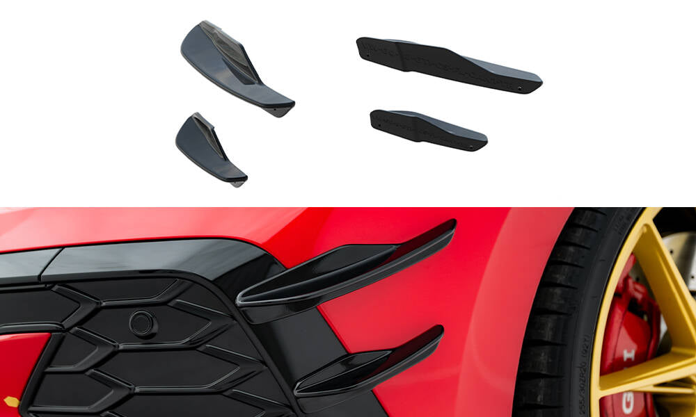Front bumper wings (canards) volkswagen golf gti clubsport mk8 facelift