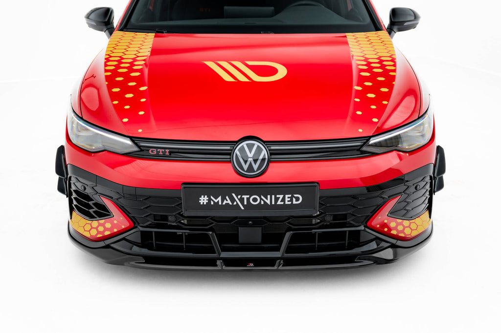 Front bumper wings (canards) volkswagen golf gti clubsport mk8 facelift