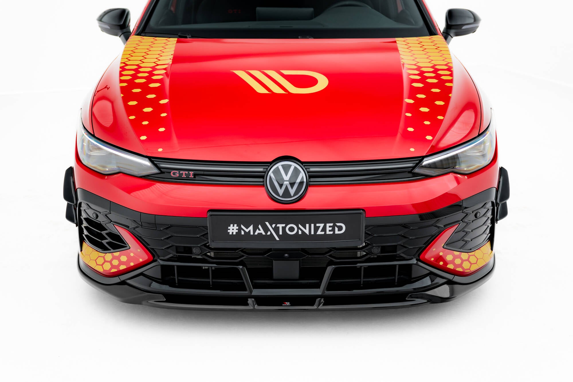 Front bumper wings (canards) volkswagen golf gti clubsport mk8 facelift