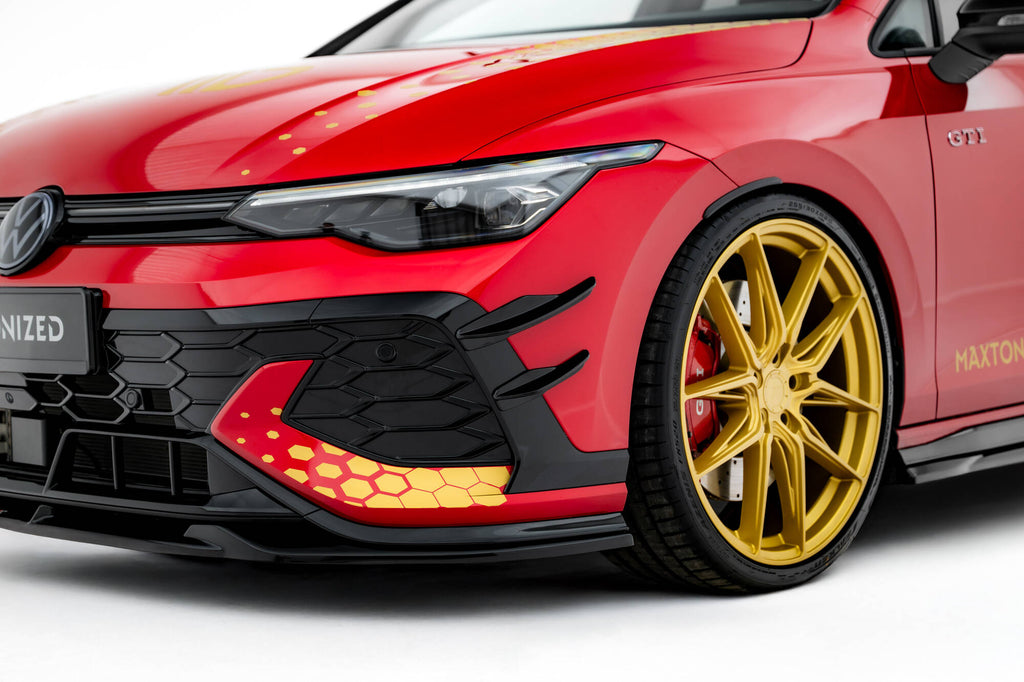Front bumper wings (canards) volkswagen golf gti clubsport mk8 facelift