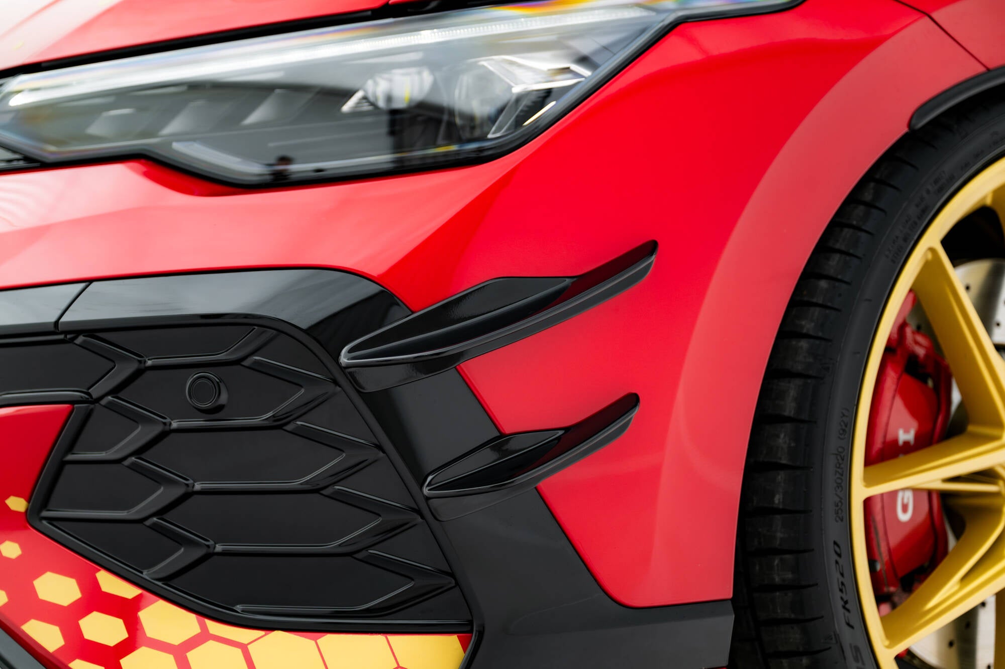 Front bumper wings (canards) volkswagen golf gti clubsport mk8 facelift