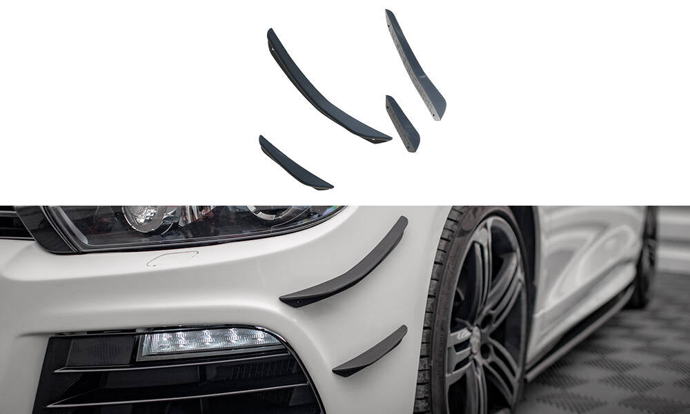 Front bumper wings (canards) volkswagen scirocco r mk3