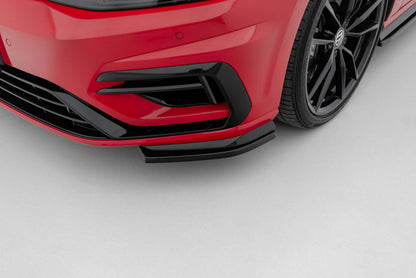 Front side splitters volkswagen golf r / r-line mk7 facelift