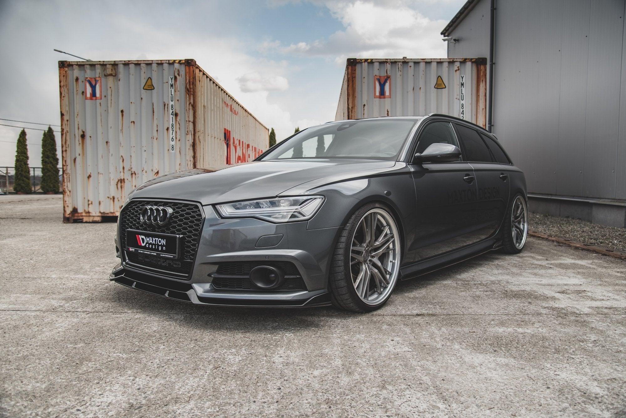 Front splitter audi a6 / a6 c7 s-line/ s6 c7 facelift