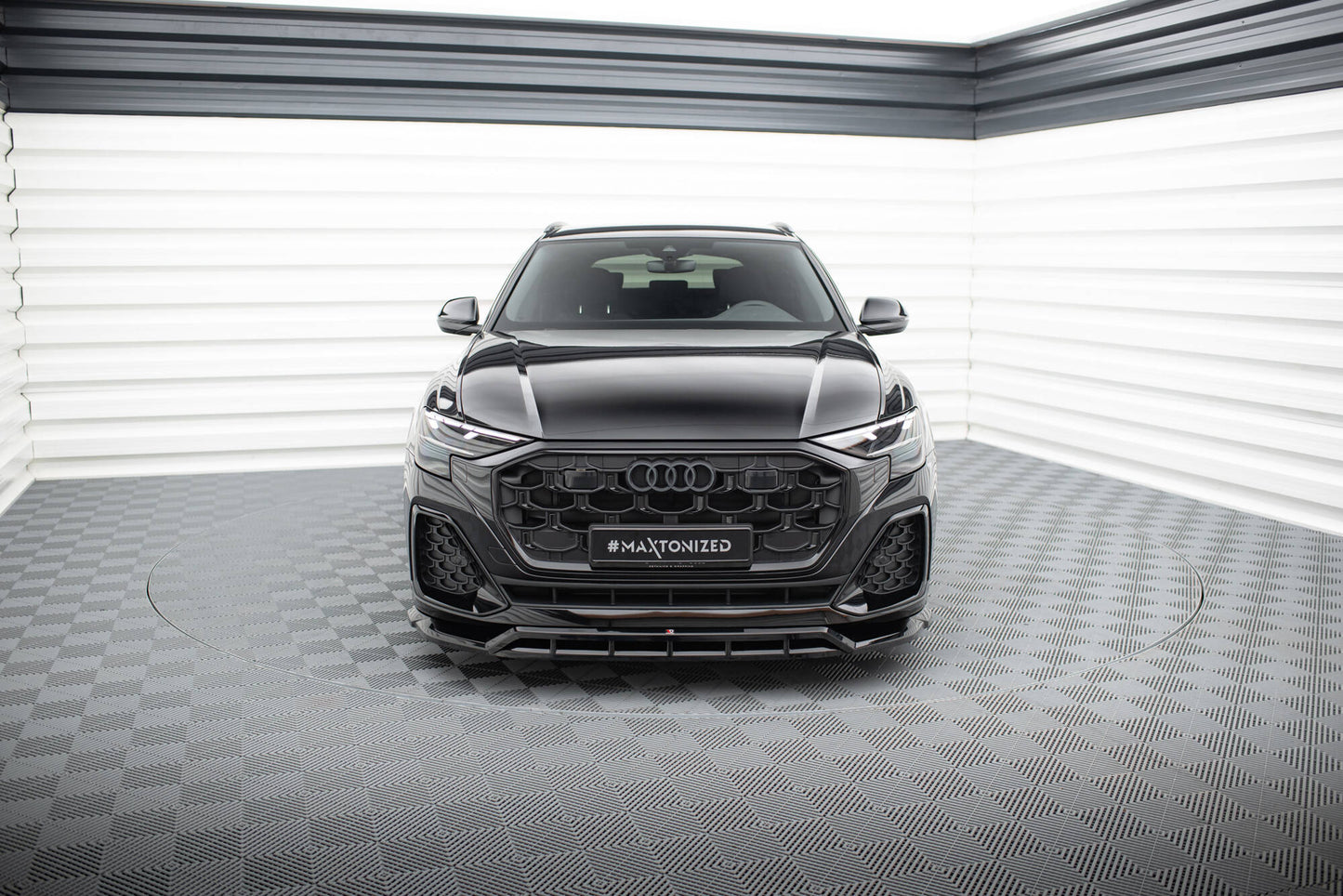 Front splitter audi sq8 / q8 s-line mk1 facelift