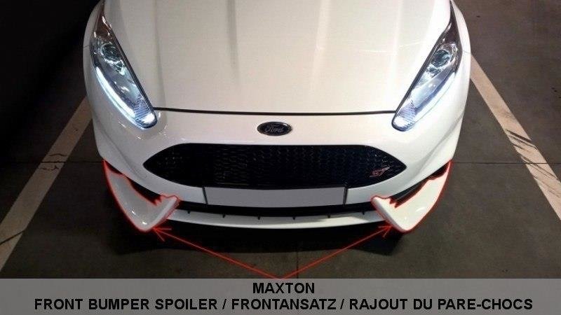 Front splitter ford fiesta st mk7 fl (fit maxton design bumper)