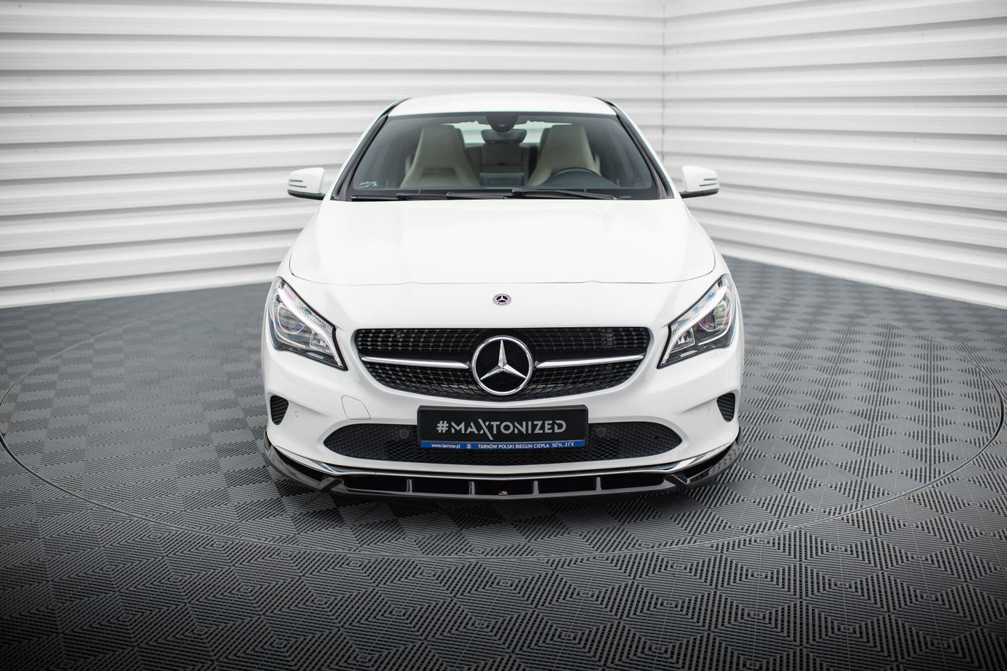 Front splitter mercedes-benz cla c117 facelift