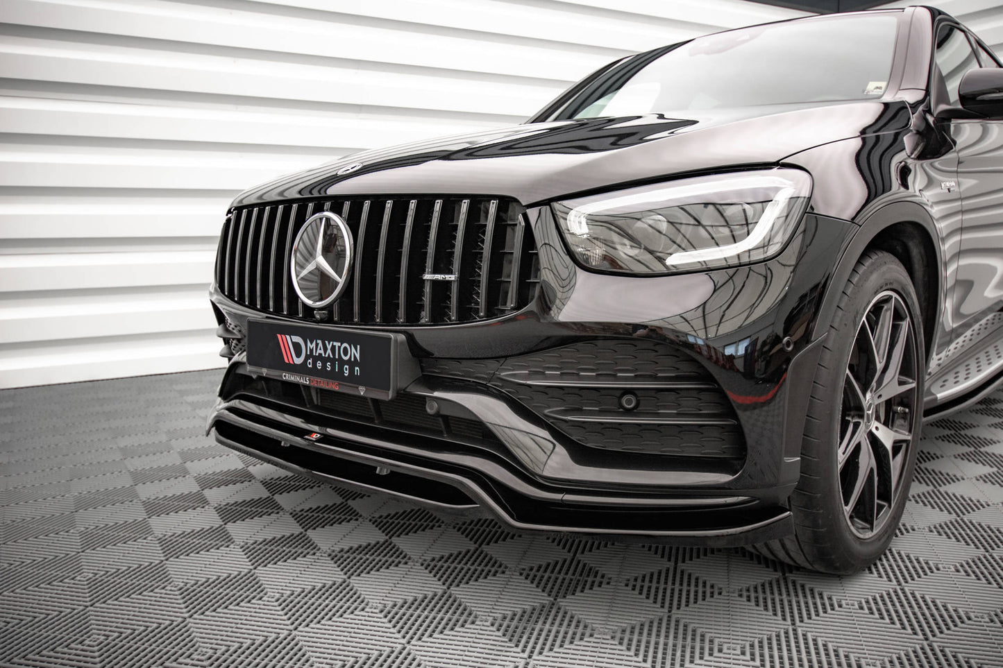 Front splitter mercedes-benz glc suv / coupe amg-line c253 / x253