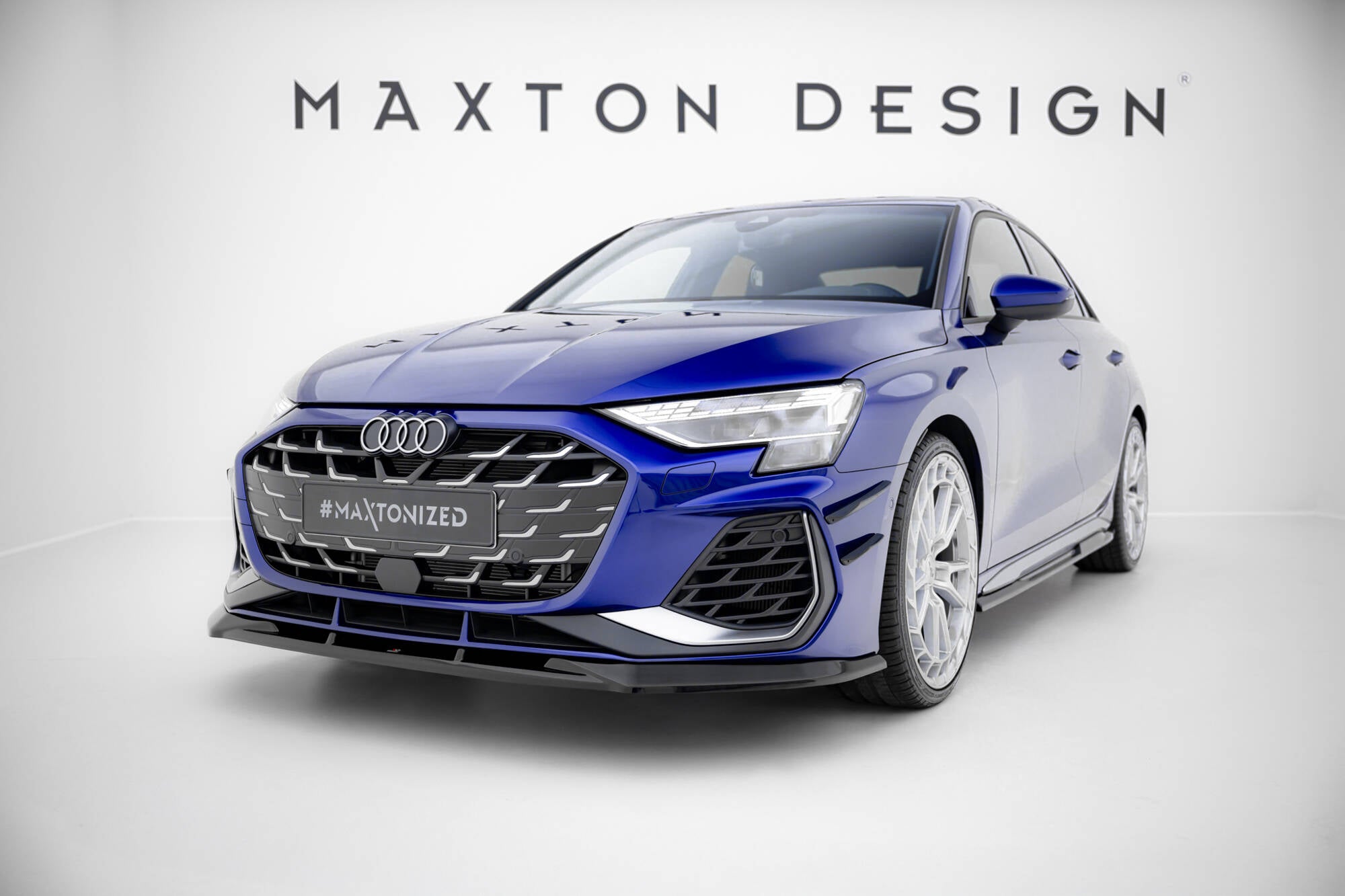 Front splitter v.1 audi a3 s-line sedan / s3 sedan 8y facelift