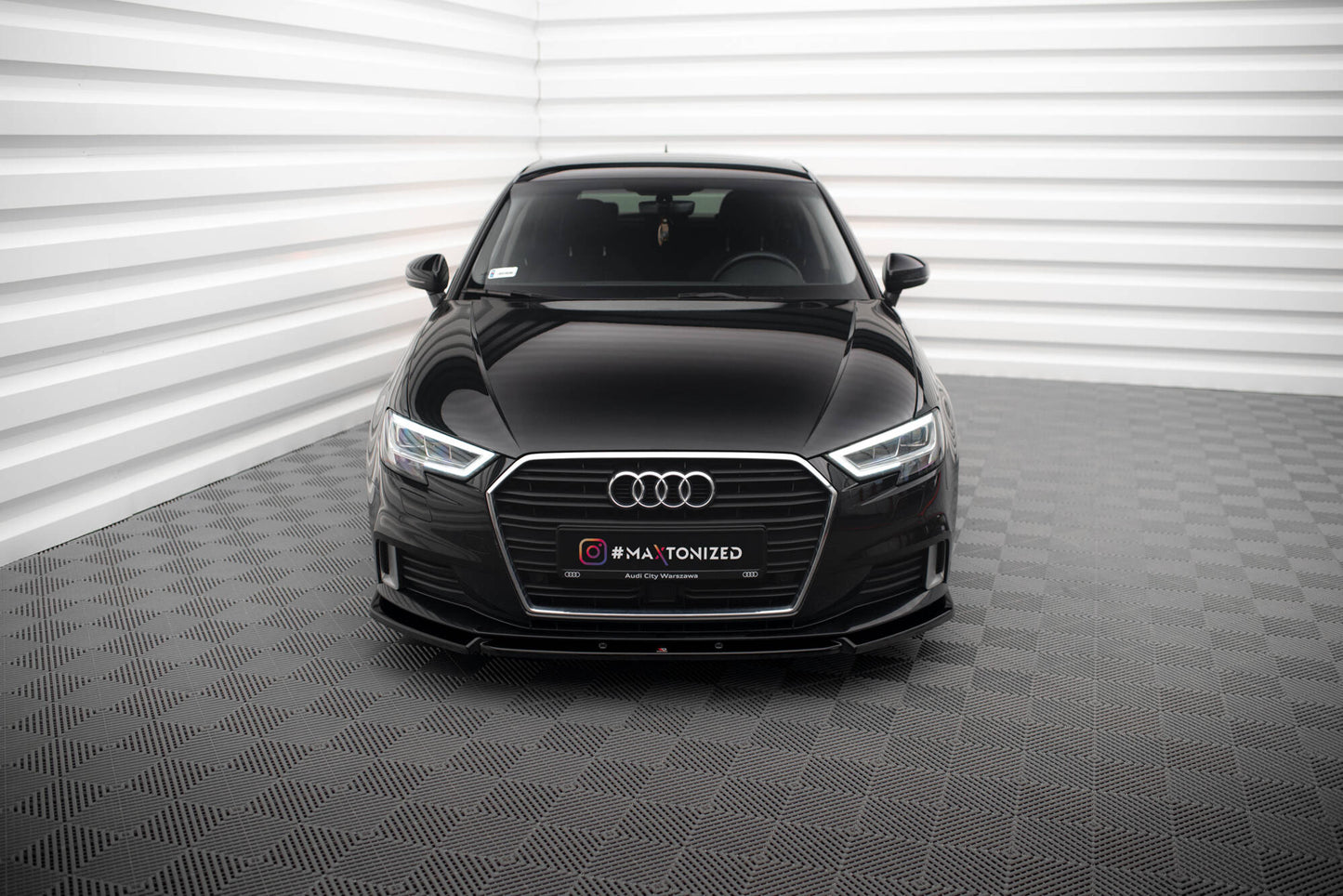 Front splitter v.1 audi a3 sportback 8v facelift