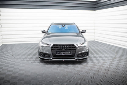 Front splitter v.1 audi a6 / a6 c7 s-line/ s6 c7 facelift