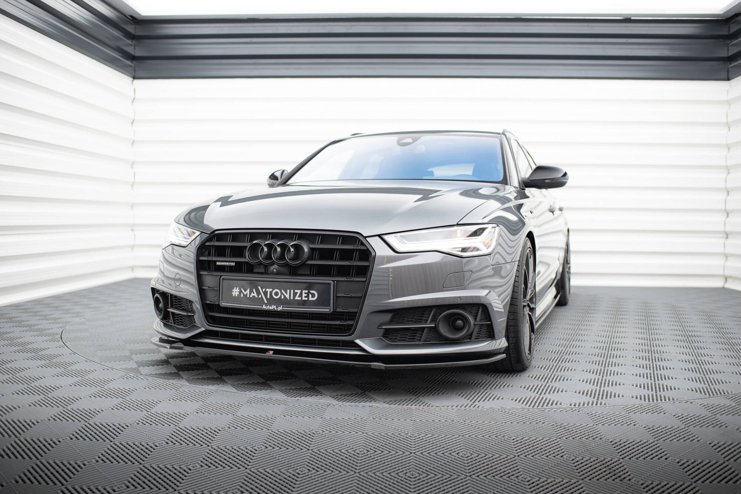 Front splitter v.1 audi a6 / a6 c7 s-line/ s6 c7 facelift