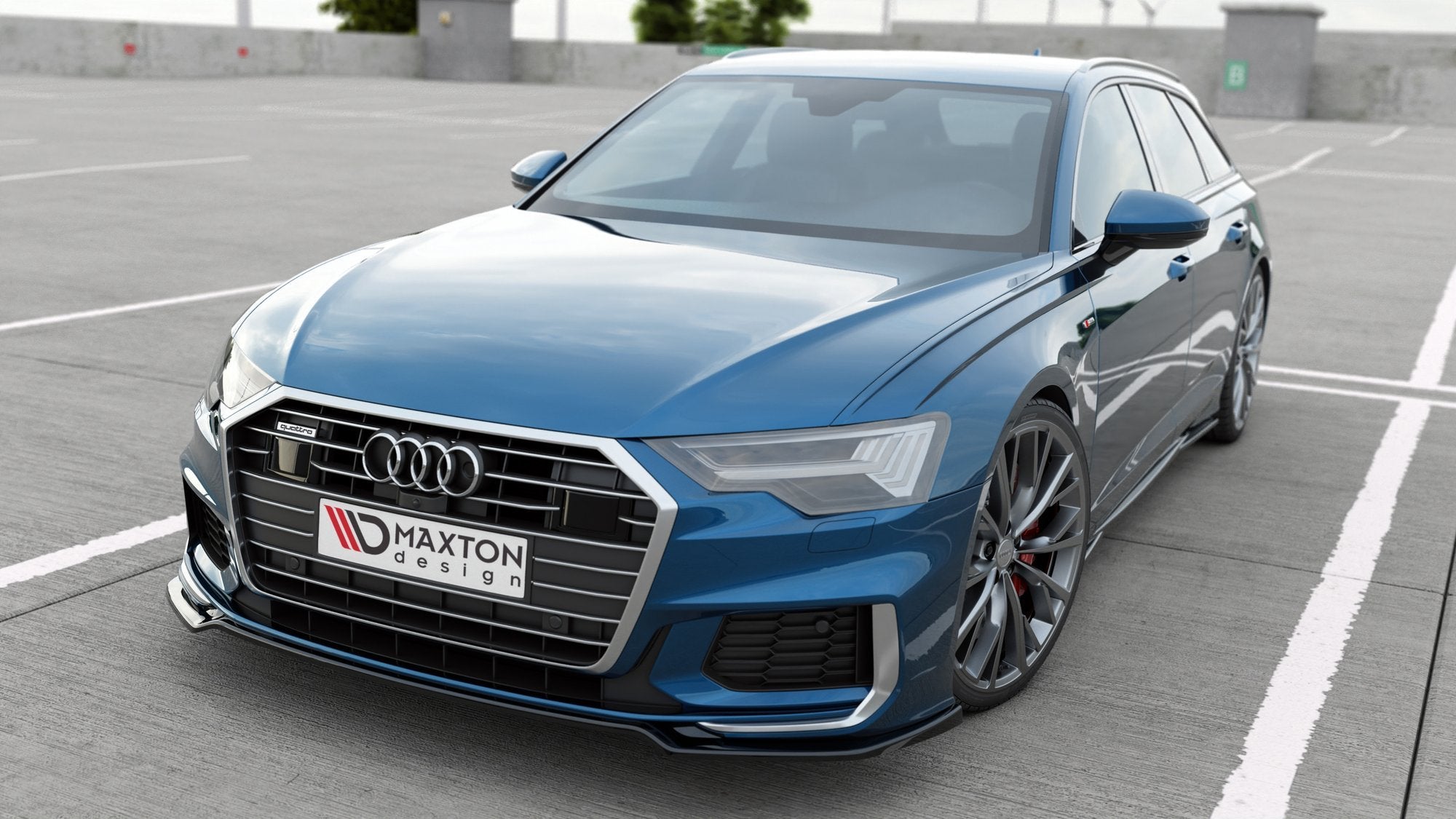 Front splitter v.1 audi a6 s-line / s6 c8 / c8 facelift