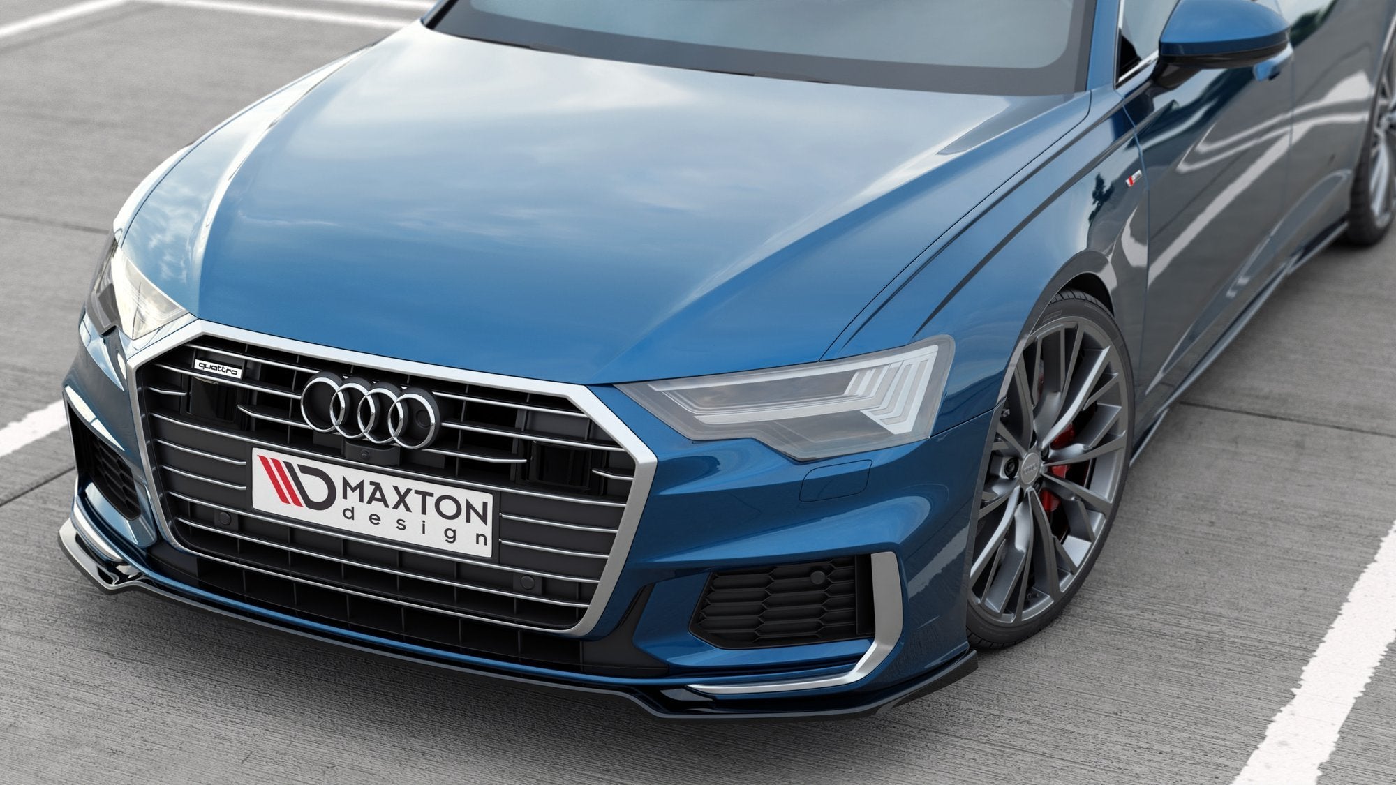 Front splitter v.1 audi a6 s-line / s6 c8 / c8 facelift