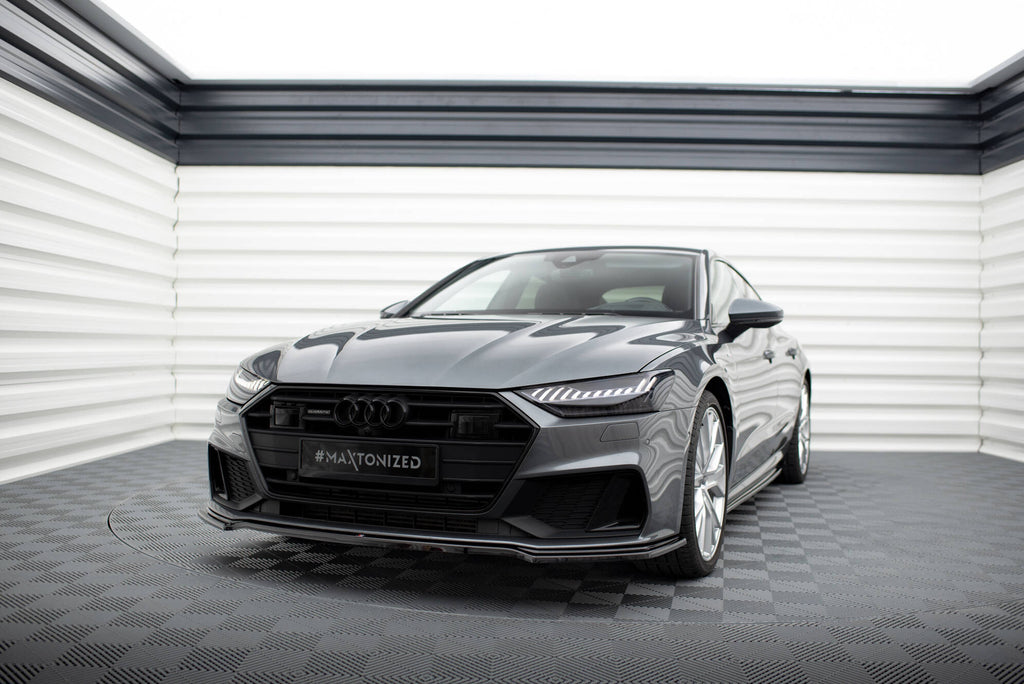 Front splitter v.1 audi a7 s-line c8 / s7 c8 / c8 facelift / s7 facelift