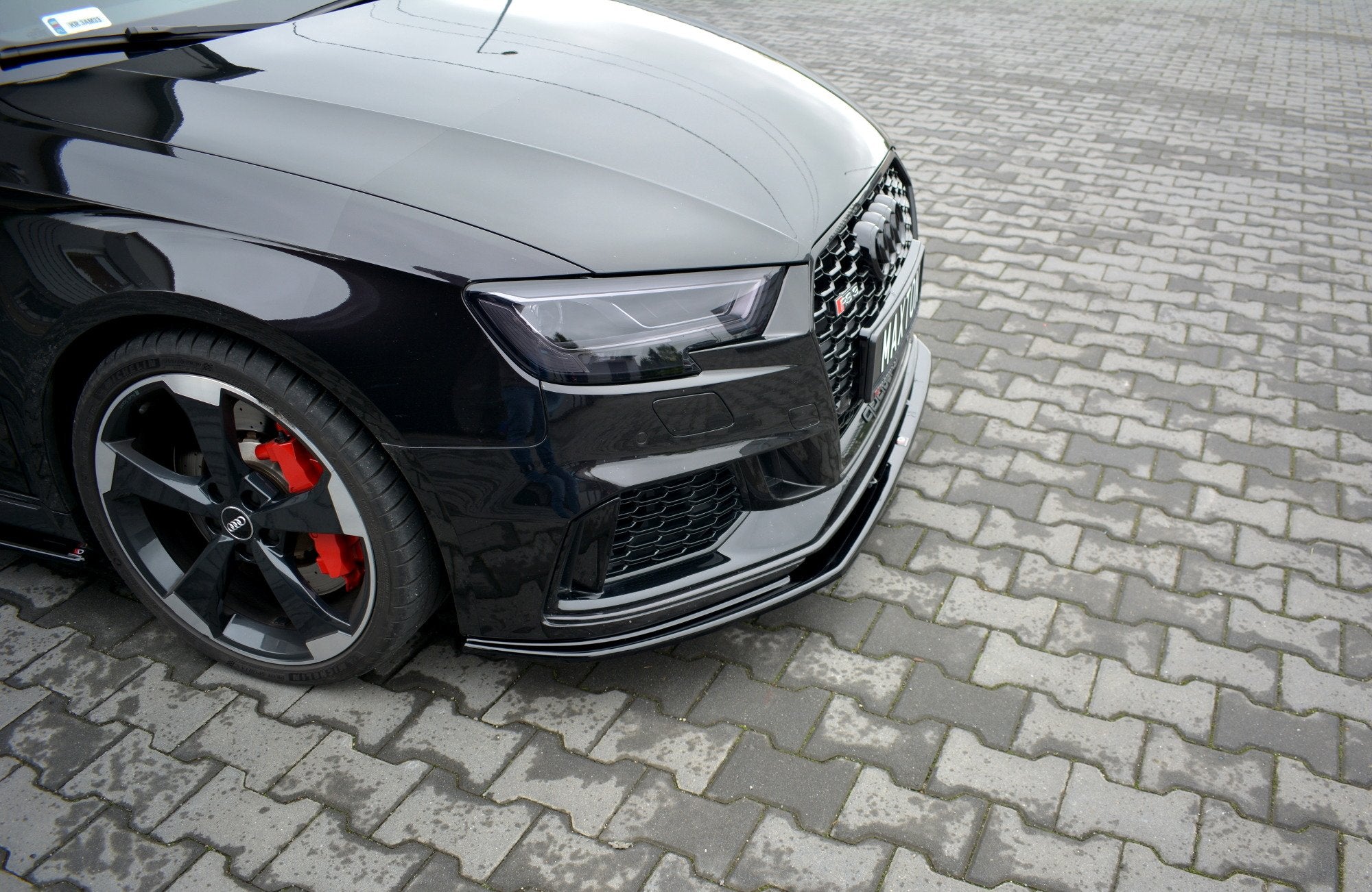 Front splitter v.1 audi rs3 8v fl sportback