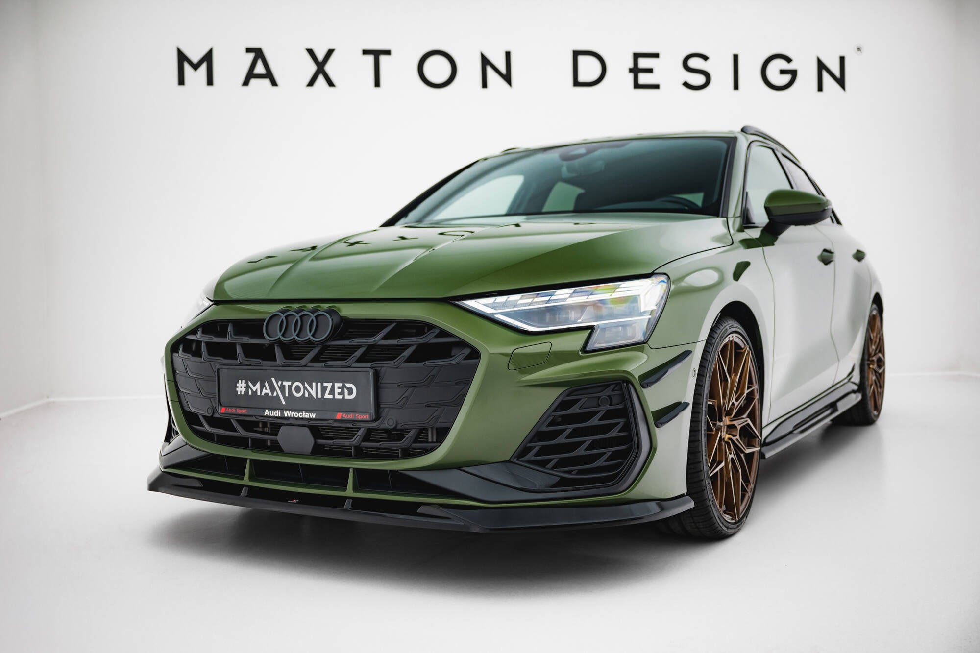 Front splitter v.1 audi s3 sportback / a3 s-line sportback  8y facelift