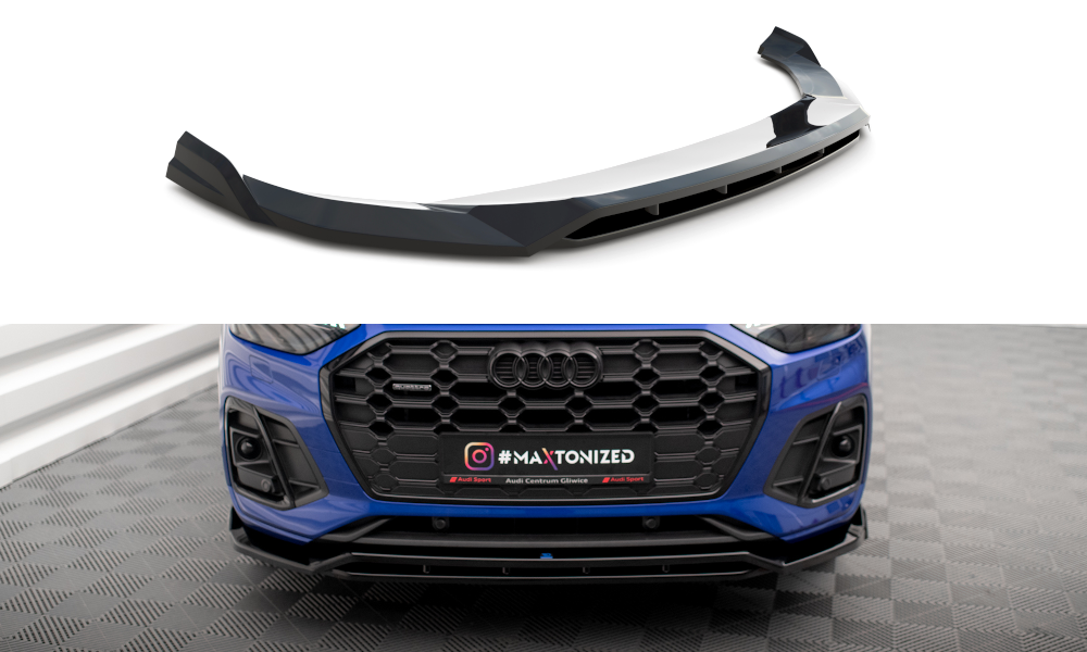 Front splitter v.1 audi sq5 / q5 s-line suv / sportback mk2 facelift