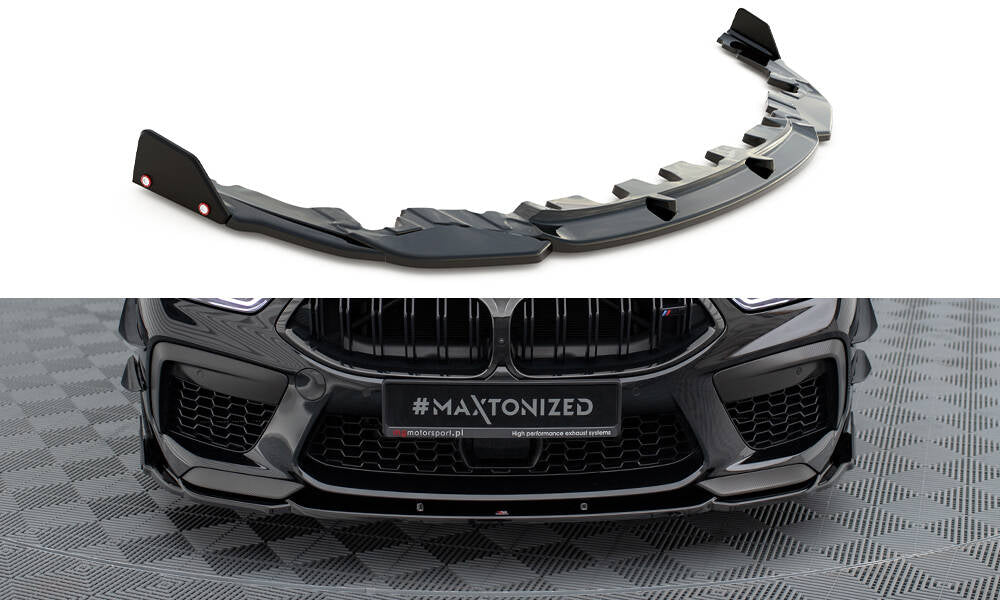 Front splitter v.1 + flaps bmw m8  gran coupe f93 / coupe f92